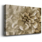 Neutral Wall Flower III - Canvas Art Print