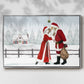 Christmas Love Collection A - Framed Gallery Wrapped Canvas in Floating Frame