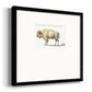 White Buffalo Premium Framed Print Double Matboard