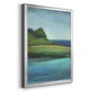 Silent Lakeside I - Modern Framed Canvas Print