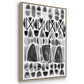 Grey Arches I - Floater Framed Canvas Set