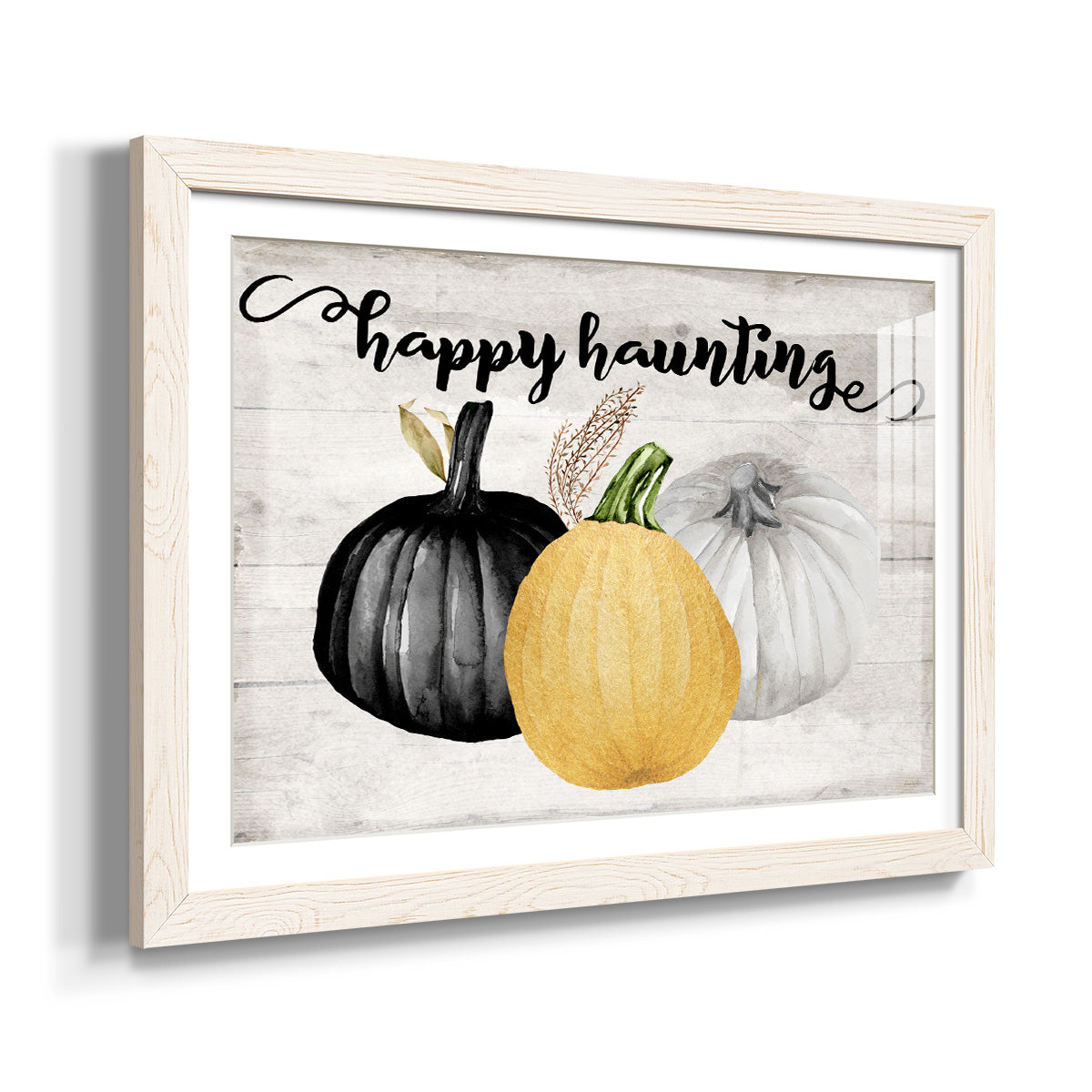 Happy Haunting - Barnwood Framed Art Print