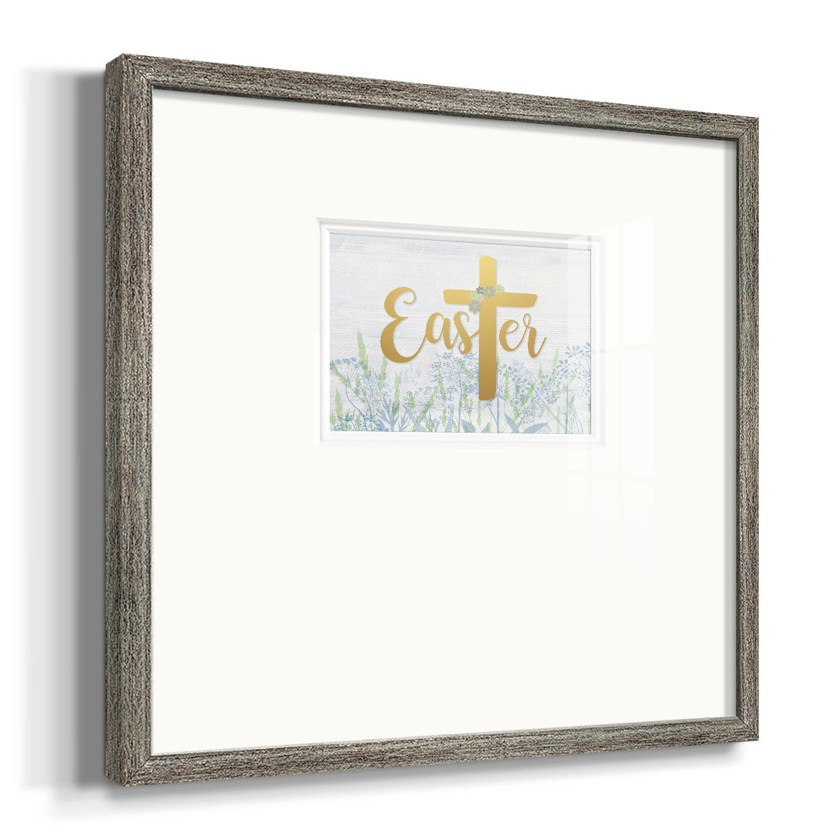 Easter Wildflowers Premium Framed Print Double Matboard