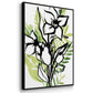 Tropical Sketchbook I - Framed Premium Gallery Wrapped Canvas L Frame 3 Piece Set - Ready to Hang