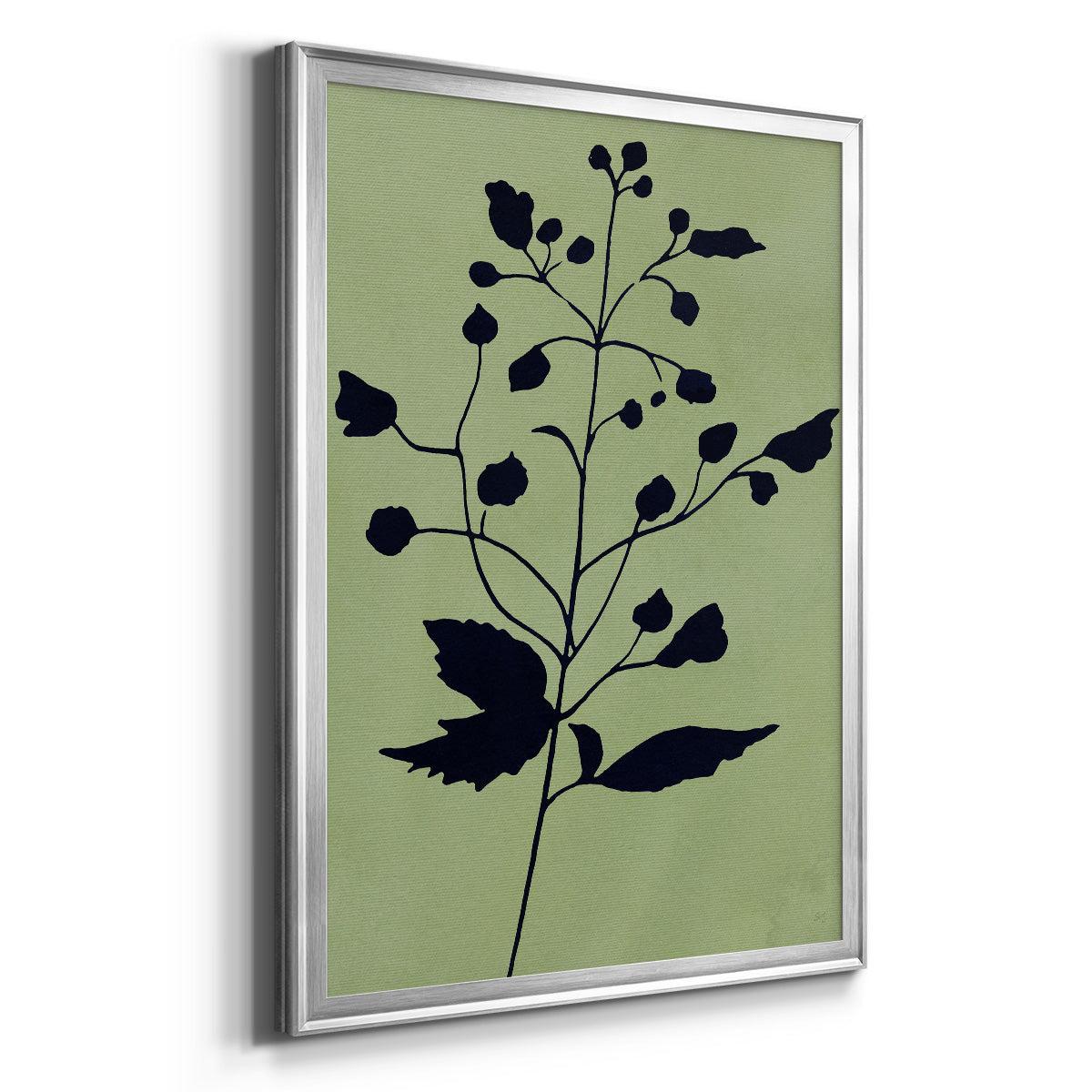 Earthly Botanical II - Modern Framed Canvas Print