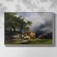 The Harvest Wagon (Der Heuwagen), c. 1850 - Floater Framed Canvas Print