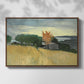 Fields of Wheat in Cagnes, 1918 - Floater Framed Canvas Print