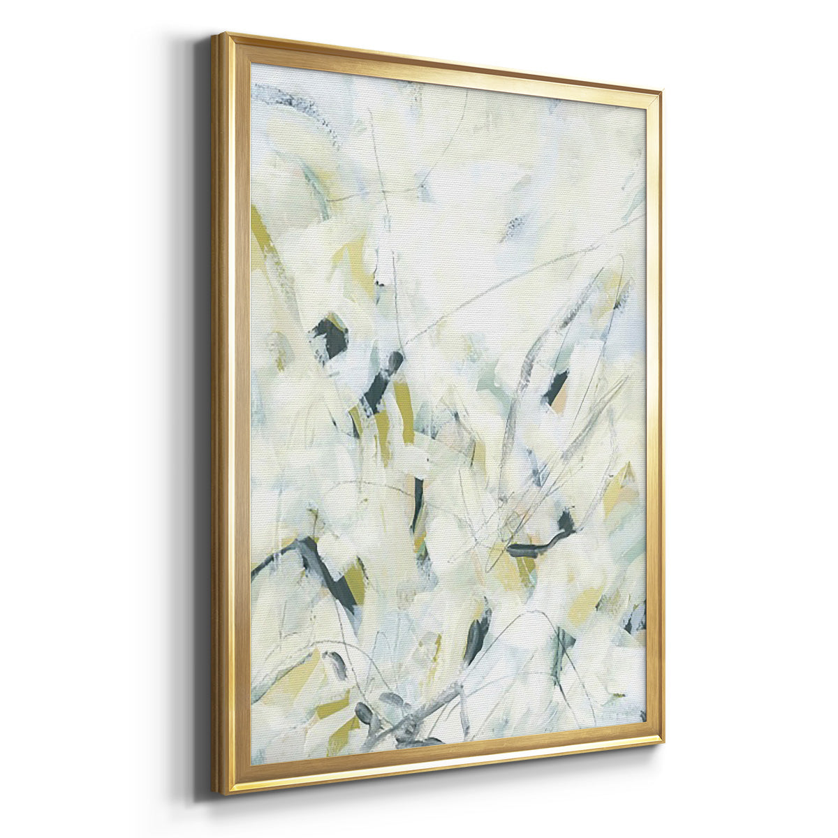 Ice Scribe I - Modern Framed Canvas Print