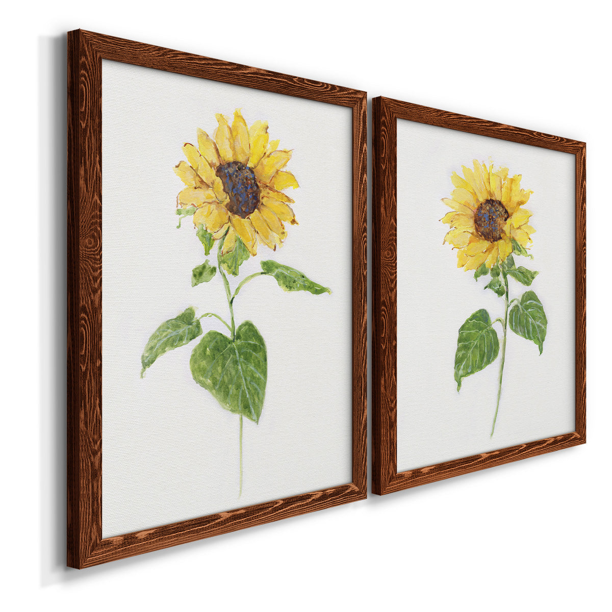 Sunflower I   - Premium Framed Canvas 2 Piece Set - Ready to Hang