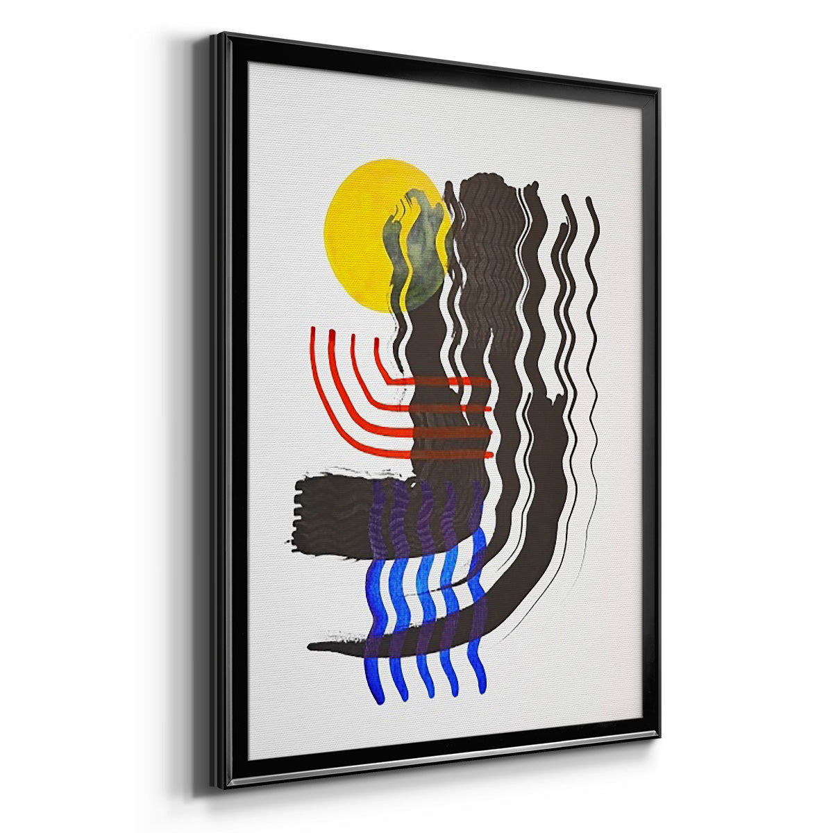 Shifting II - Modern Framed Canvas Print