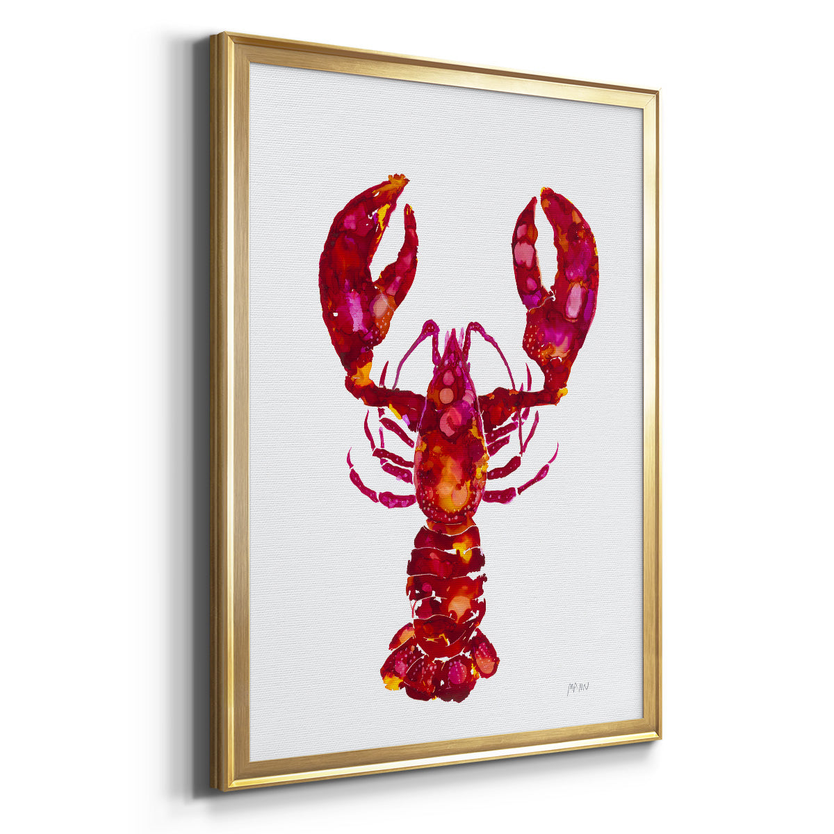 Lobster - Modern Framed Canvas Print
