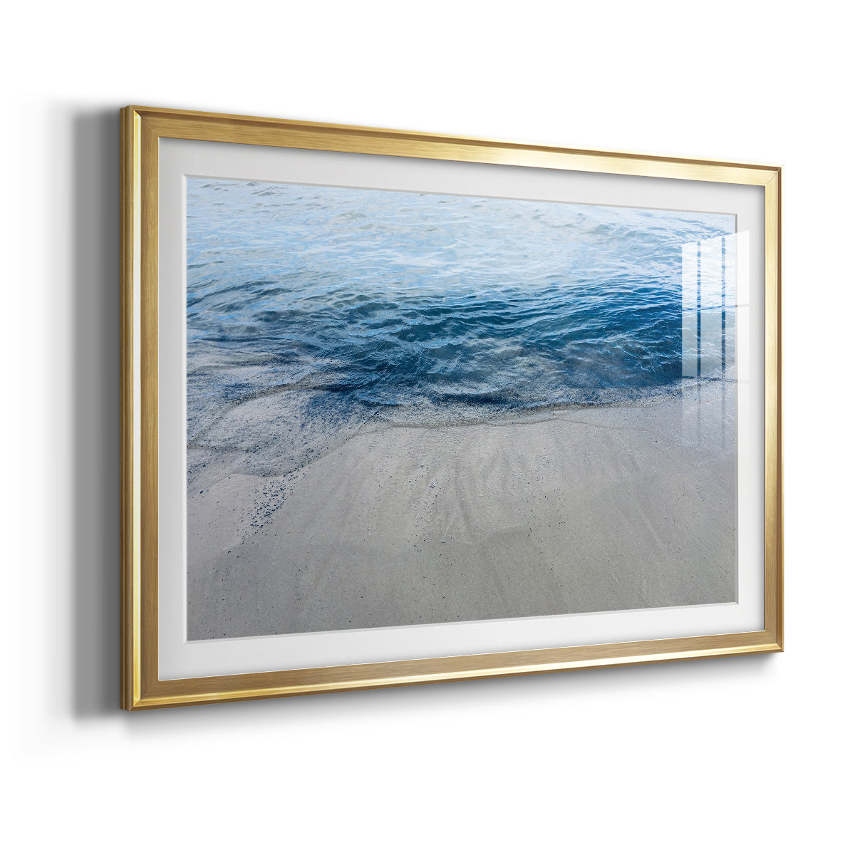 Aegean Blue Water - Modern Framed Art Print