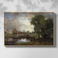 Dedham Lock and Mill, c. 1820 - Floater Framed Canvas Print