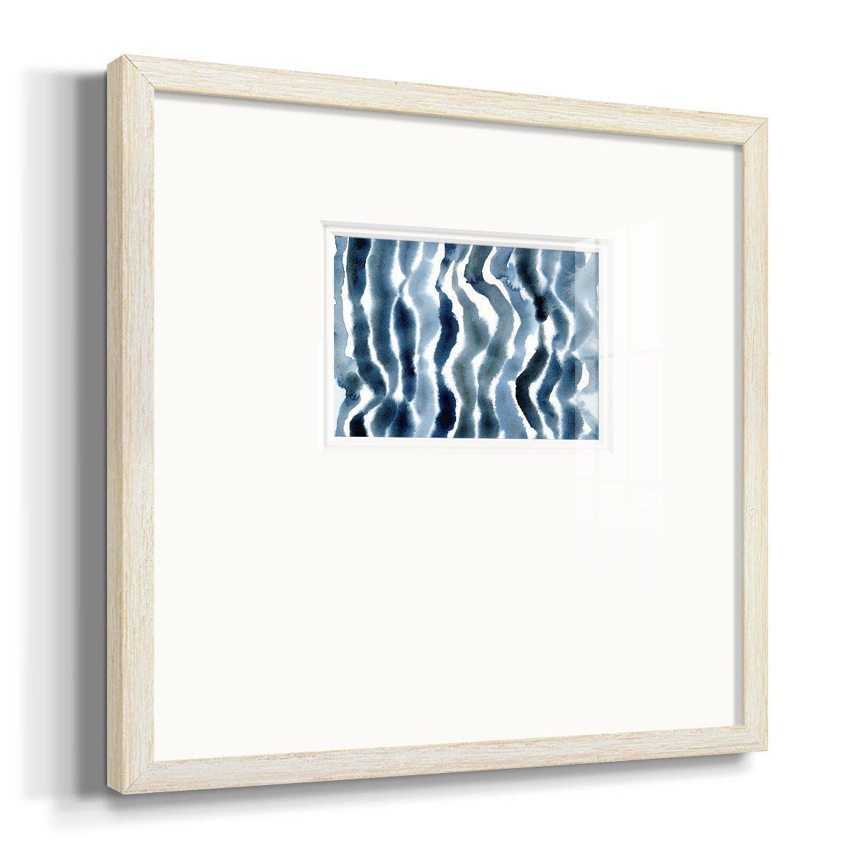 True Blue Wave II Premium Framed Print Double Matboard