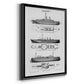 Industrial Ship - Modern Framed Canvas Print