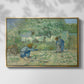 First Steps after Millet, 1890 - Floater Framed Canvas Print