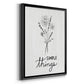 Simple Things Sketch - Modern Framed Canvas Print