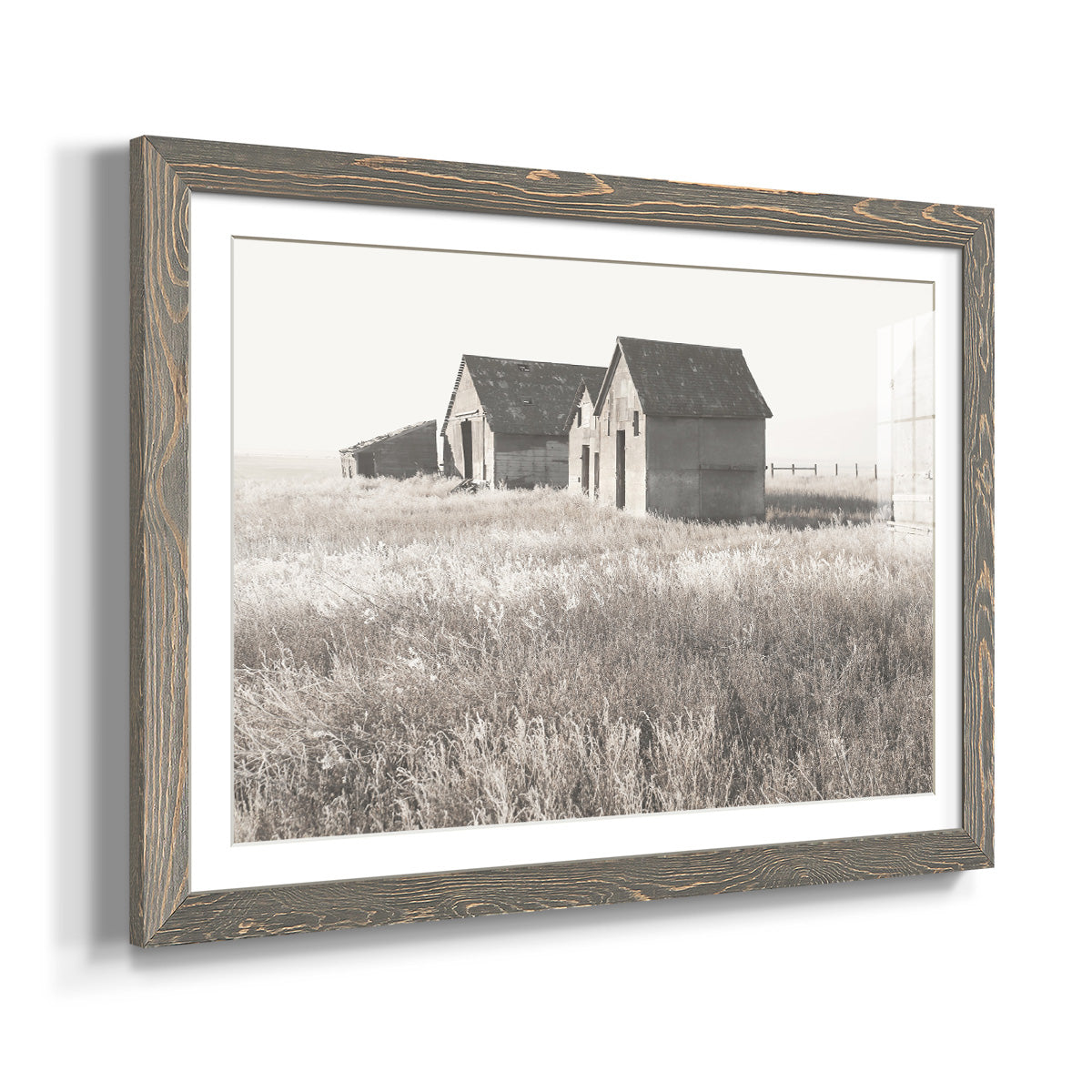 Neutral Barn - Barnwood Framed Art Print