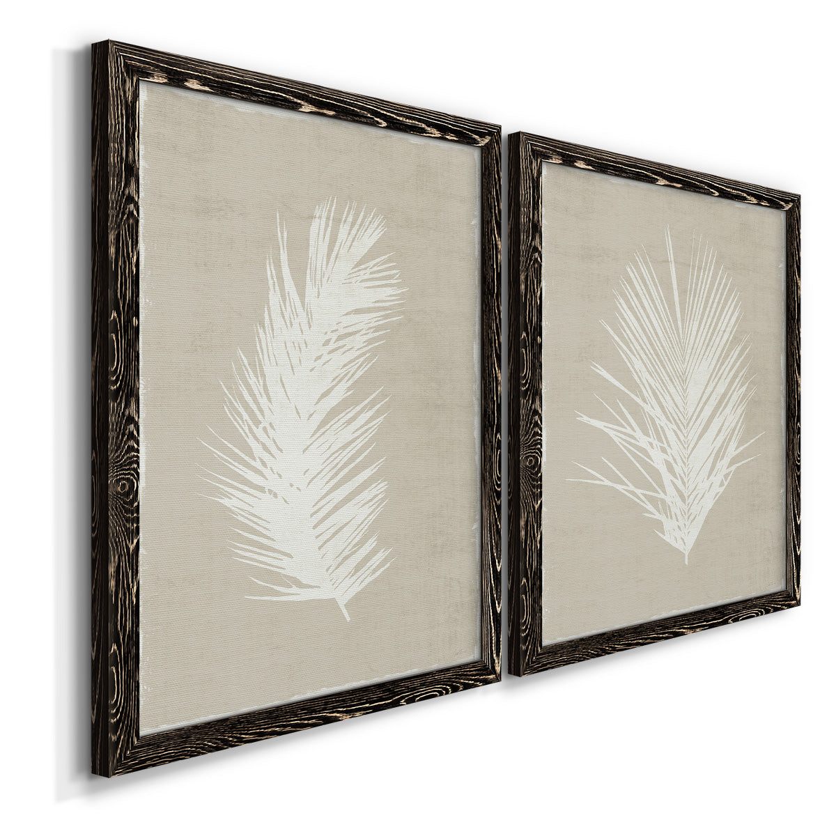 Palm Oasis I   - Premium Framed Canvas 2 Piece Set - Ready to Hang