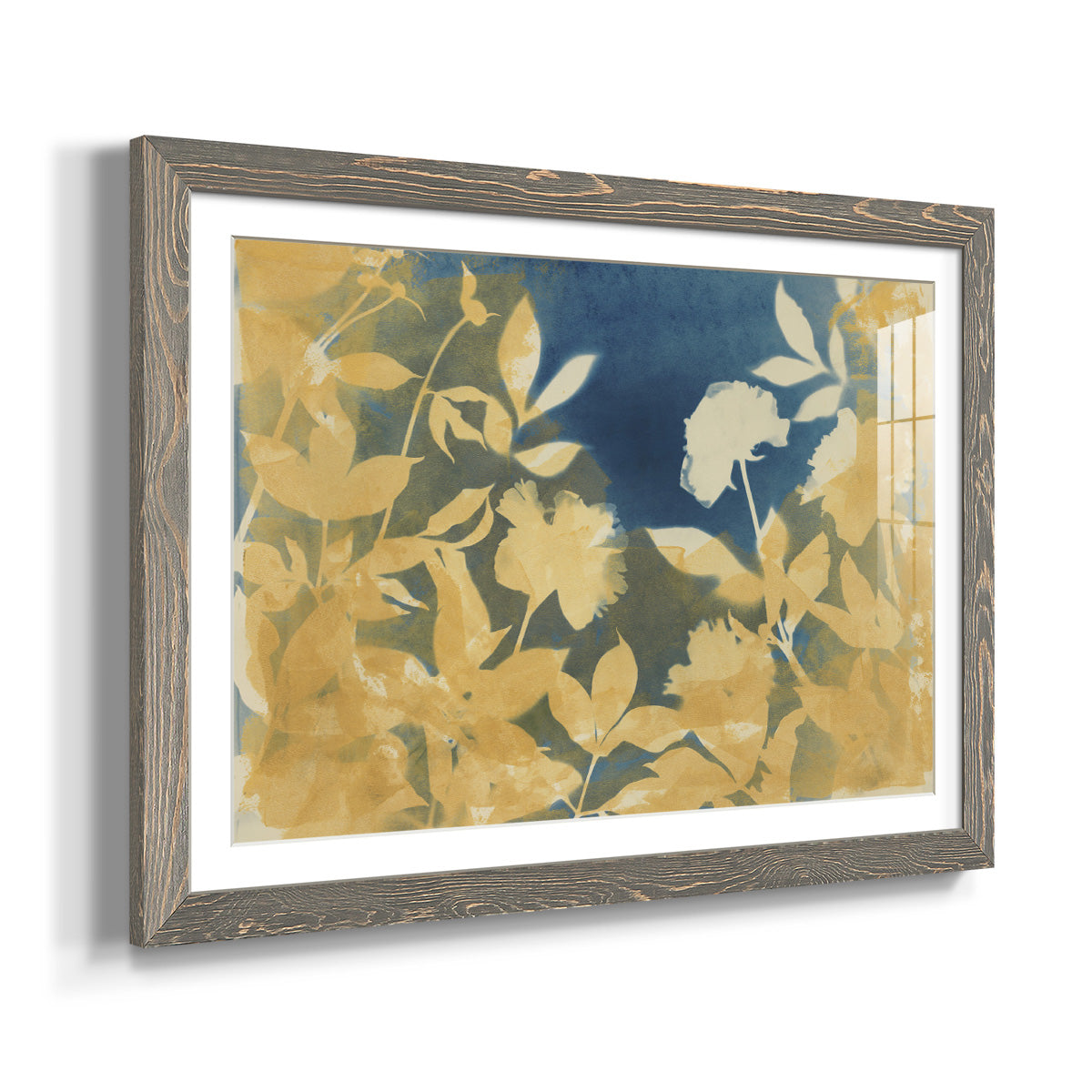 Peony Field - Barnwood Framed Art Print
