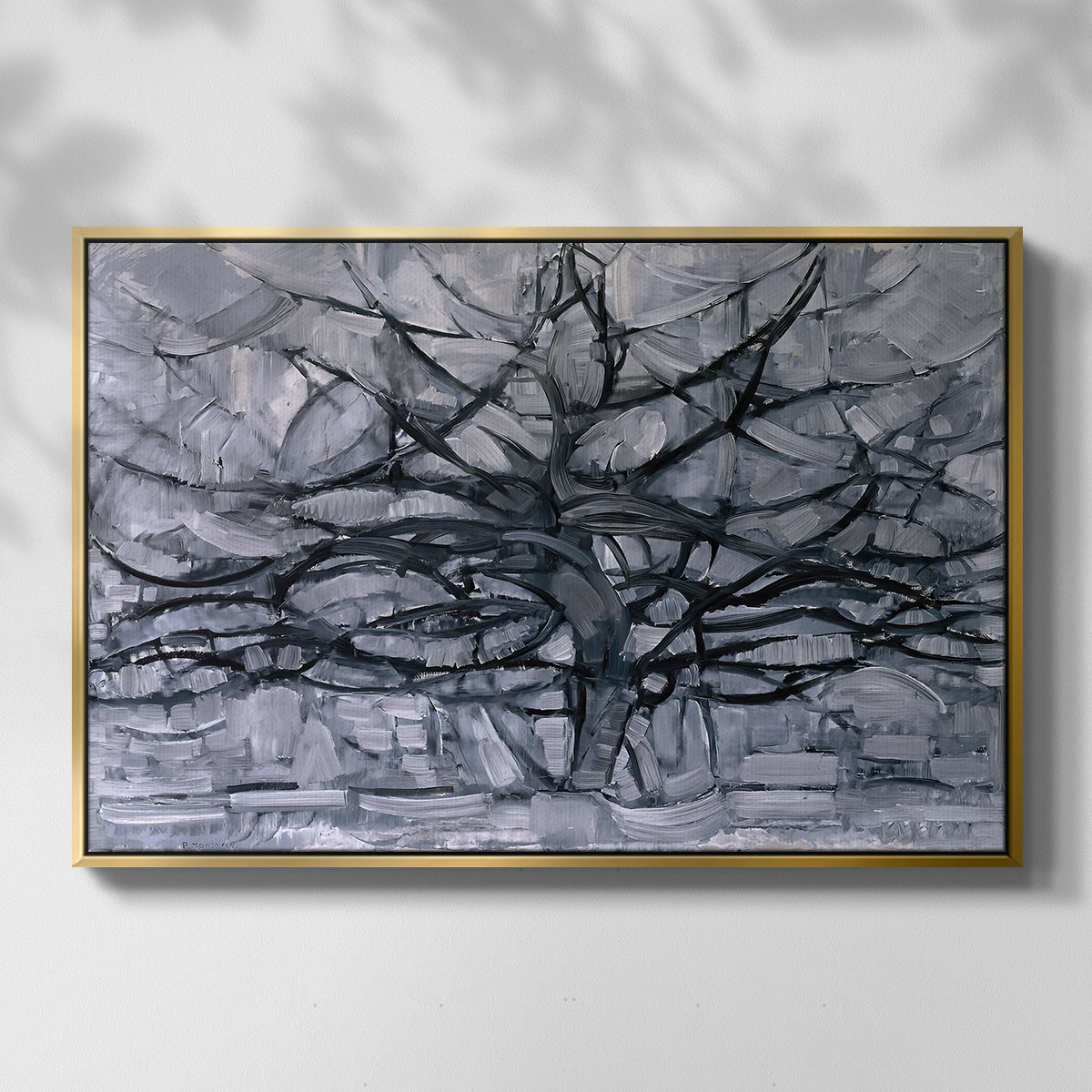The Gray Tree, 1911 - Floater Framed Canvas Print