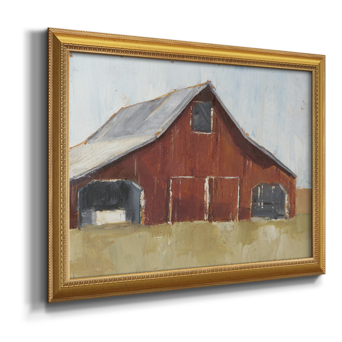 Rustic Red Barn I Premium Framed Canvas- Ready to Hang