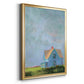 Blue Cape - Modern Framed Canvas Print