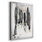 Grey Scribbles I - Modern Framed Canvas Print