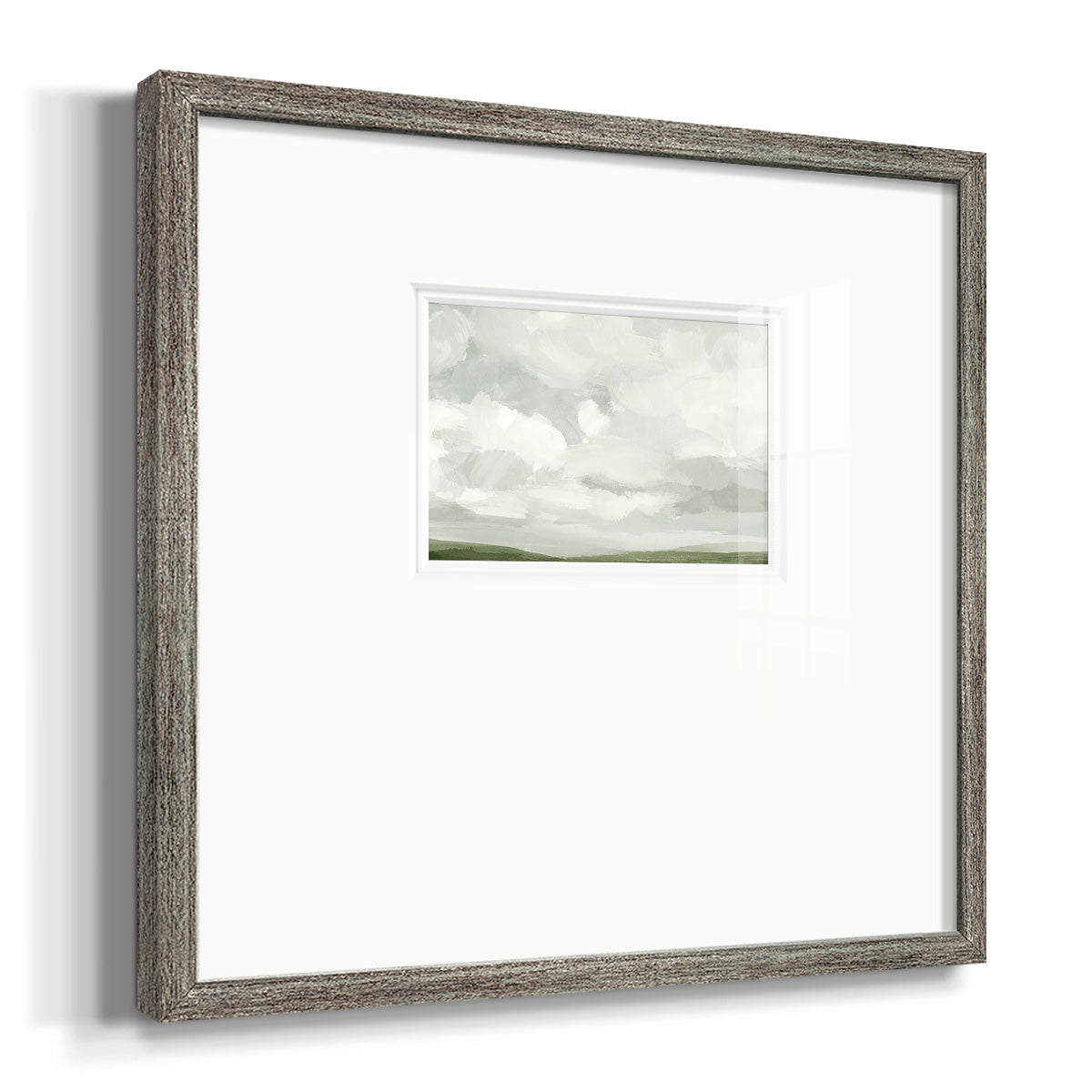 Gray Stone Sky IV - Double Matboard Framed Print