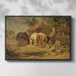 The Midday Meal, 1835 - Floater Framed Canvas Print
