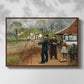 L. A. Ring Painting near Aasum Smithy, 1893 - Floater Framed Canvas Print