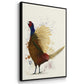 Pheasant Shooting Party 5 - Framed Premium Gallery Wrapped Canvas L Frame 3 Piece Set - Ready to Hang