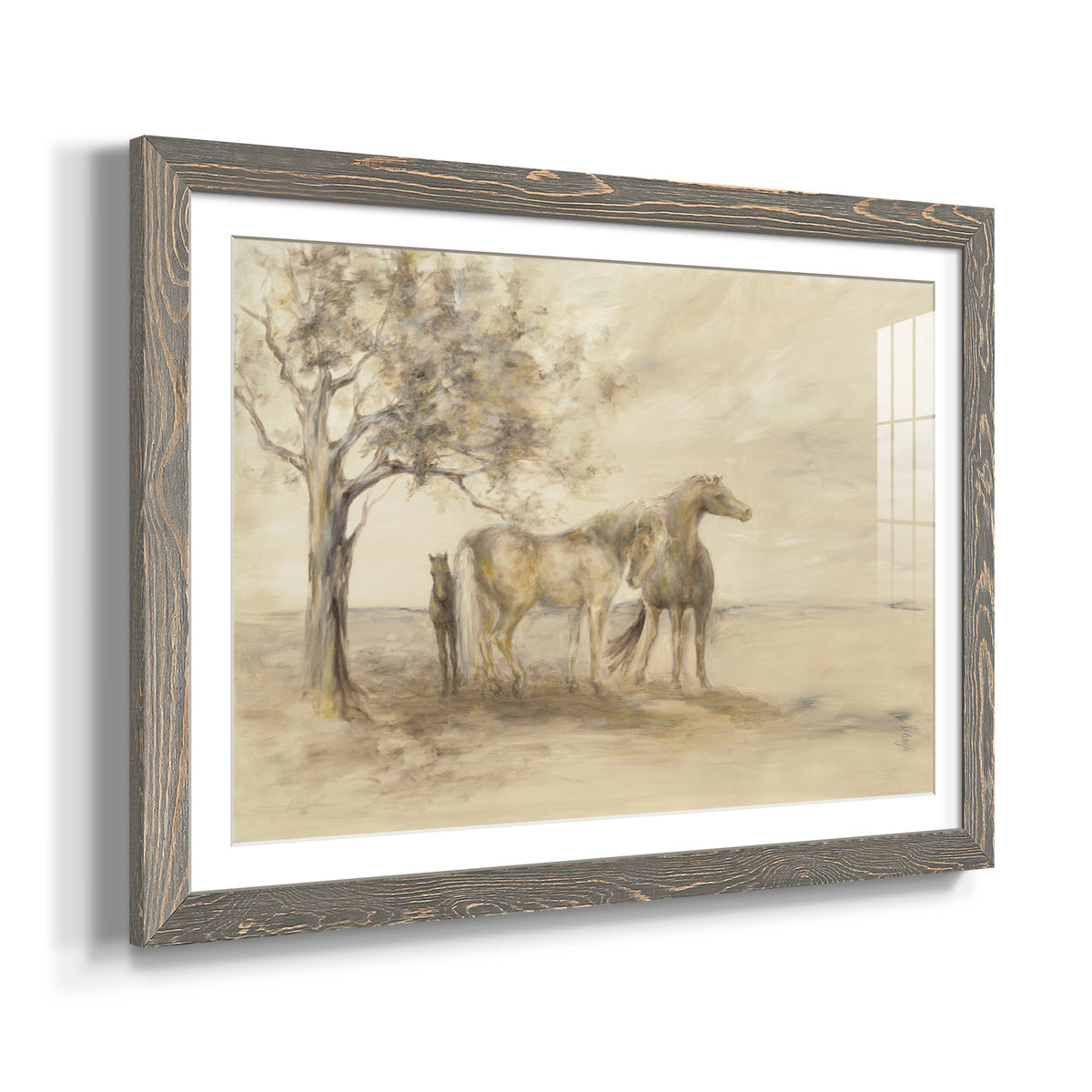 Family Tree - Barnwood Framed Art Print