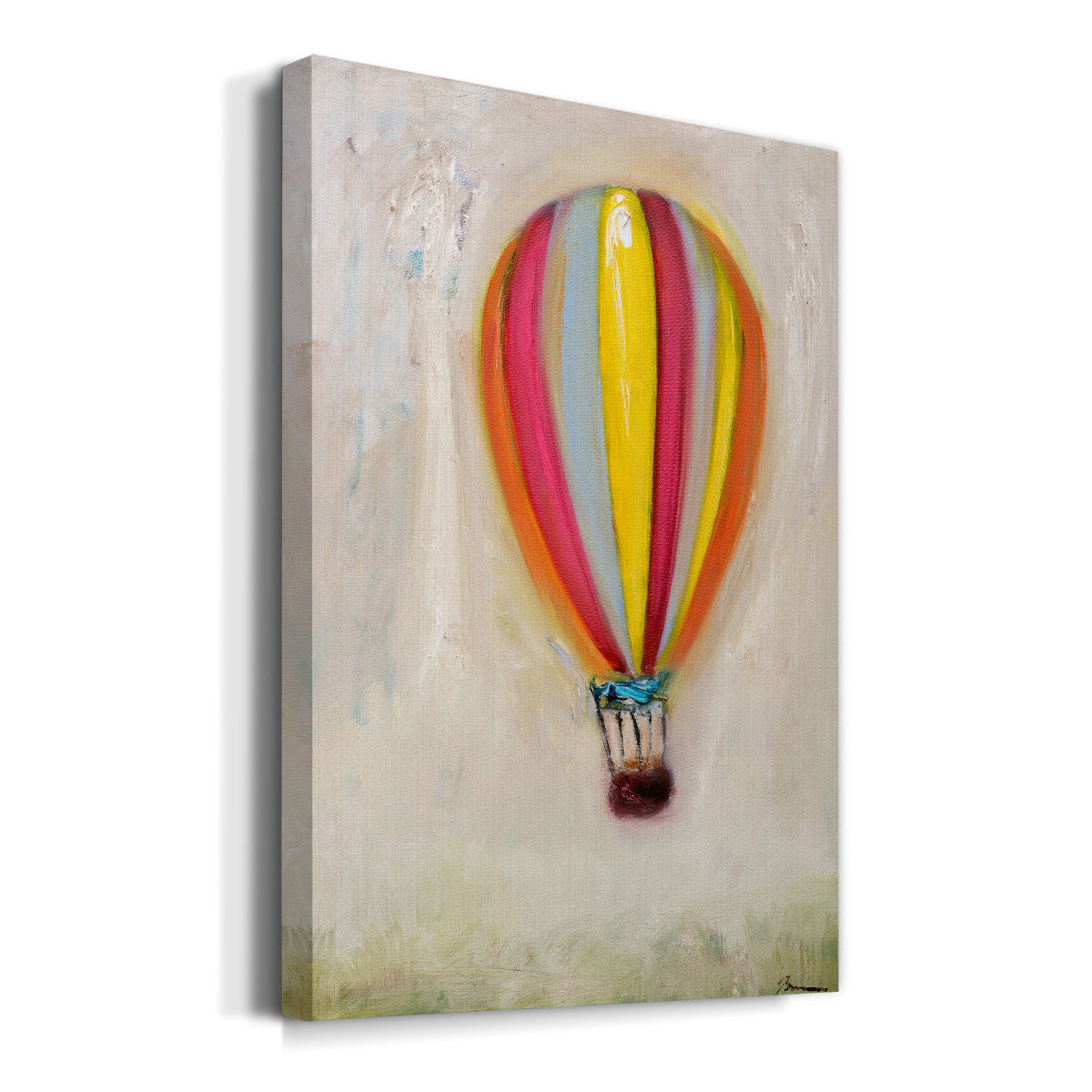 Lucky Hot Air Balloon - Canvas Art Print