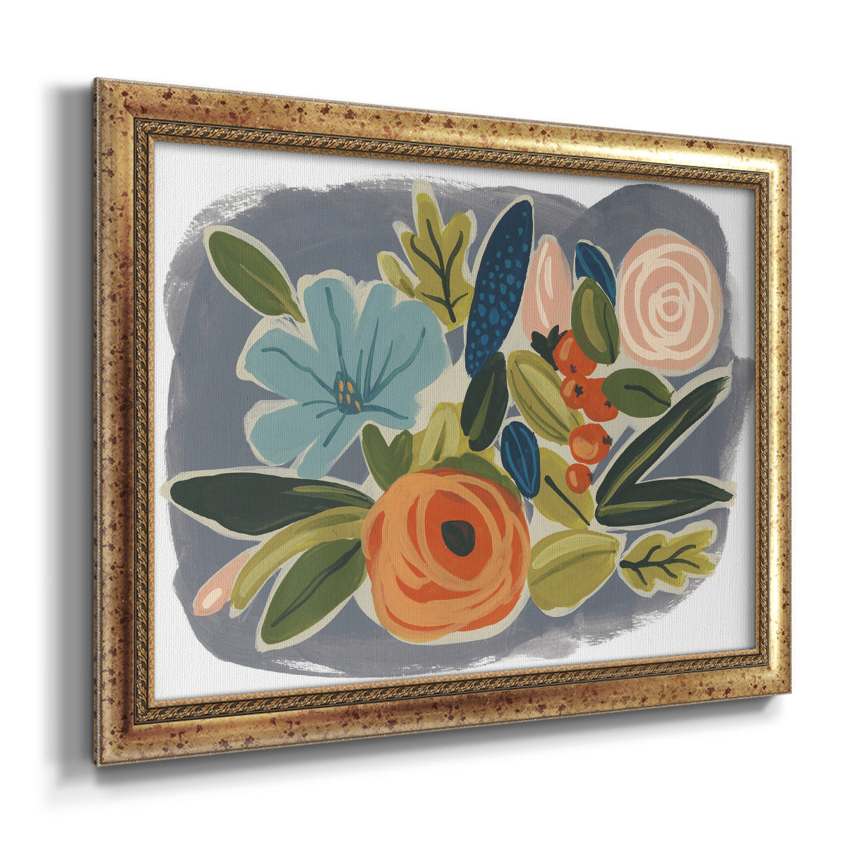 Bright Botany I Premium Framed Canvas- Ready to Hang