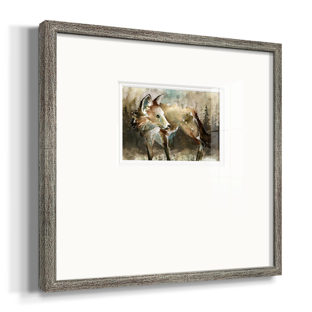 Lodge Twilight I - Double Matboard Framed Print