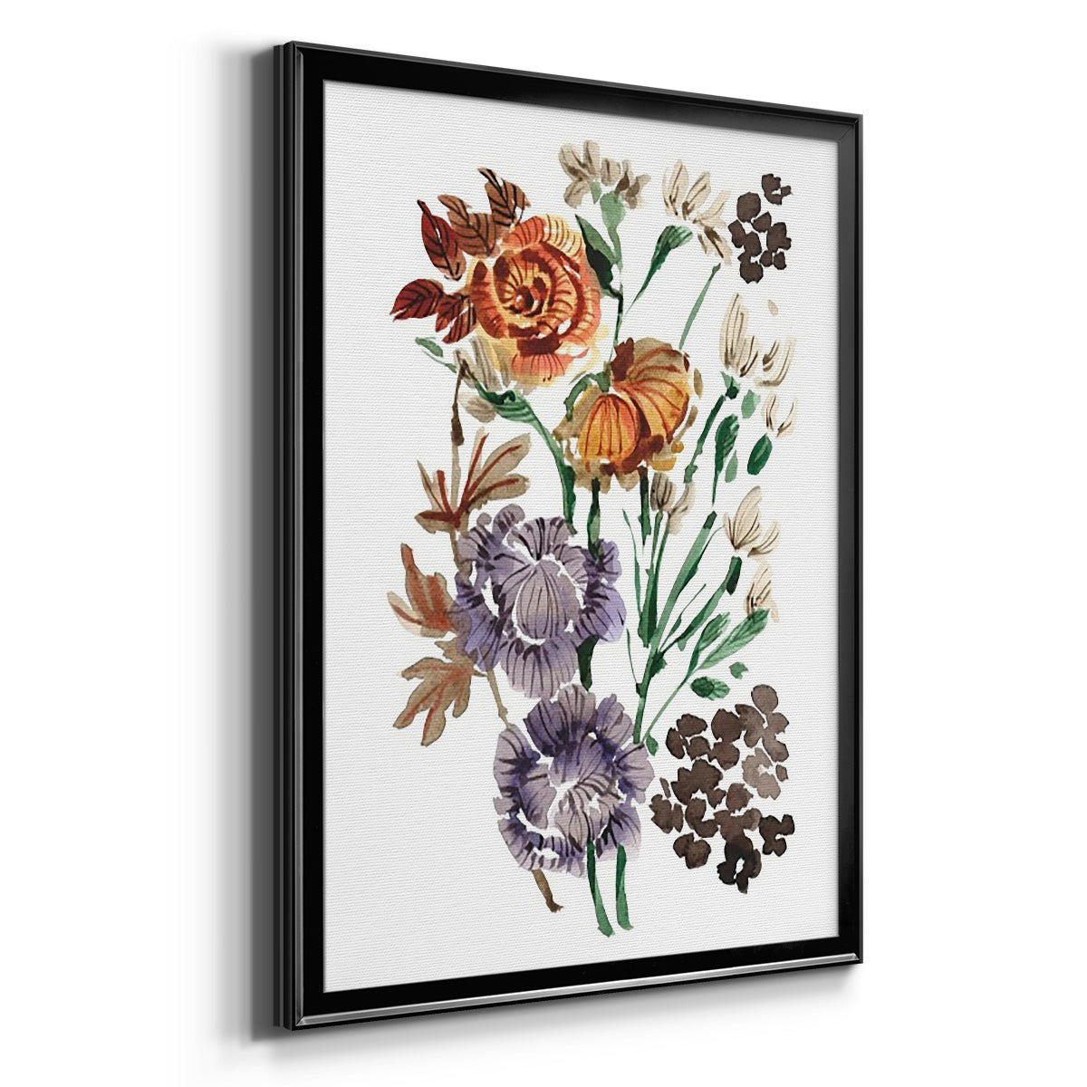Garden Bouquets I - Modern Framed Canvas Print