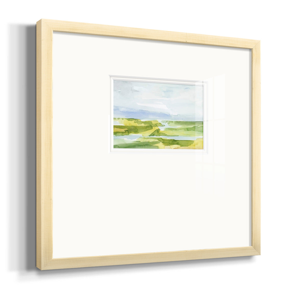 Watery Lowlands III Premium Framed Print Double Matboard