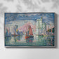 Entrance to the Port of La Rochelle, 1921 - Floater Framed Canvas Print