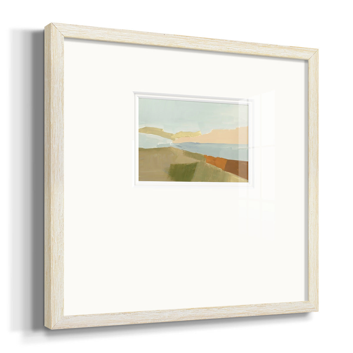 Stacked Landscape III Premium Framed Print Double Matboard