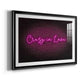 Neon Love II - Modern Framed Art Print