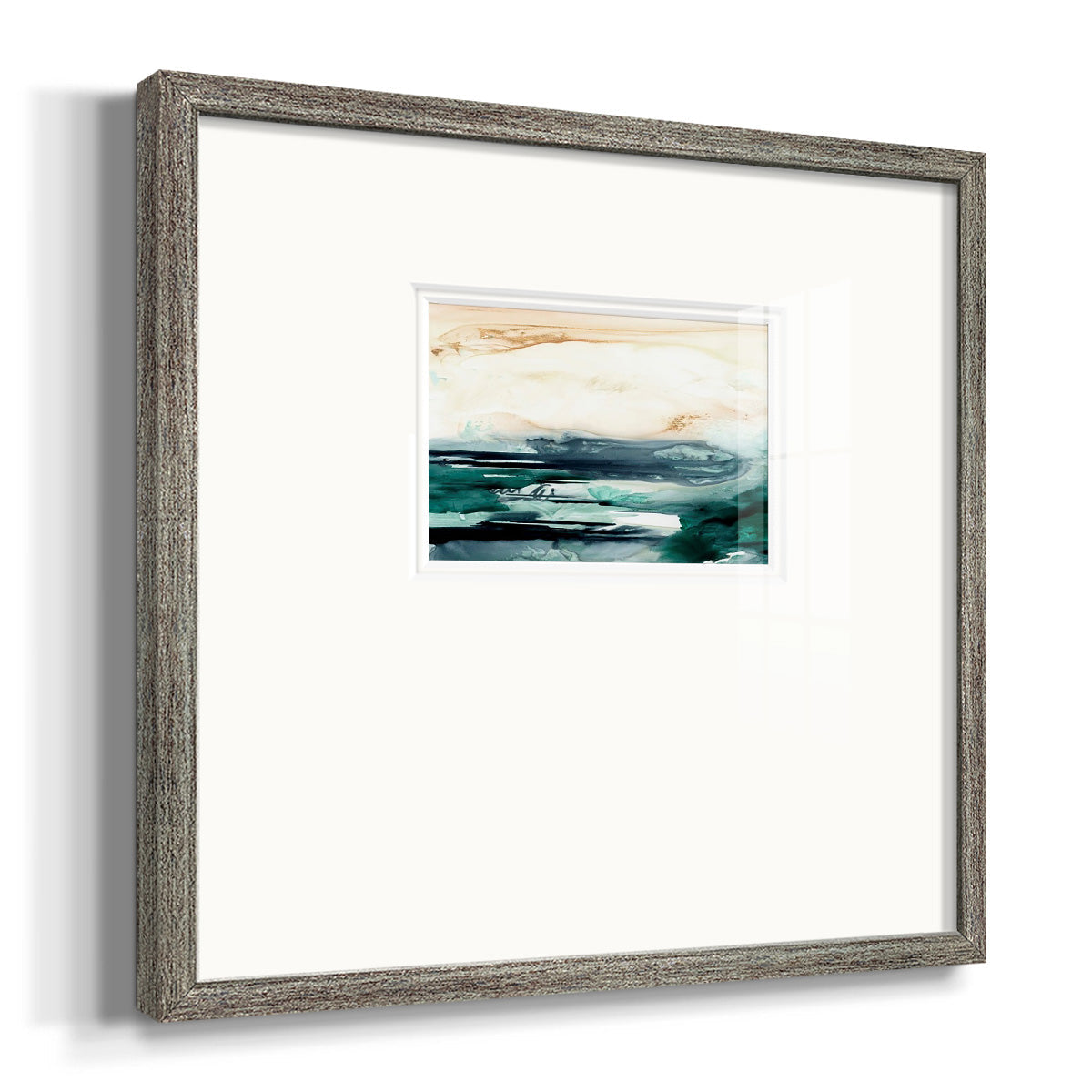 Sea Foam Flow II Premium Framed Print Double Matboard