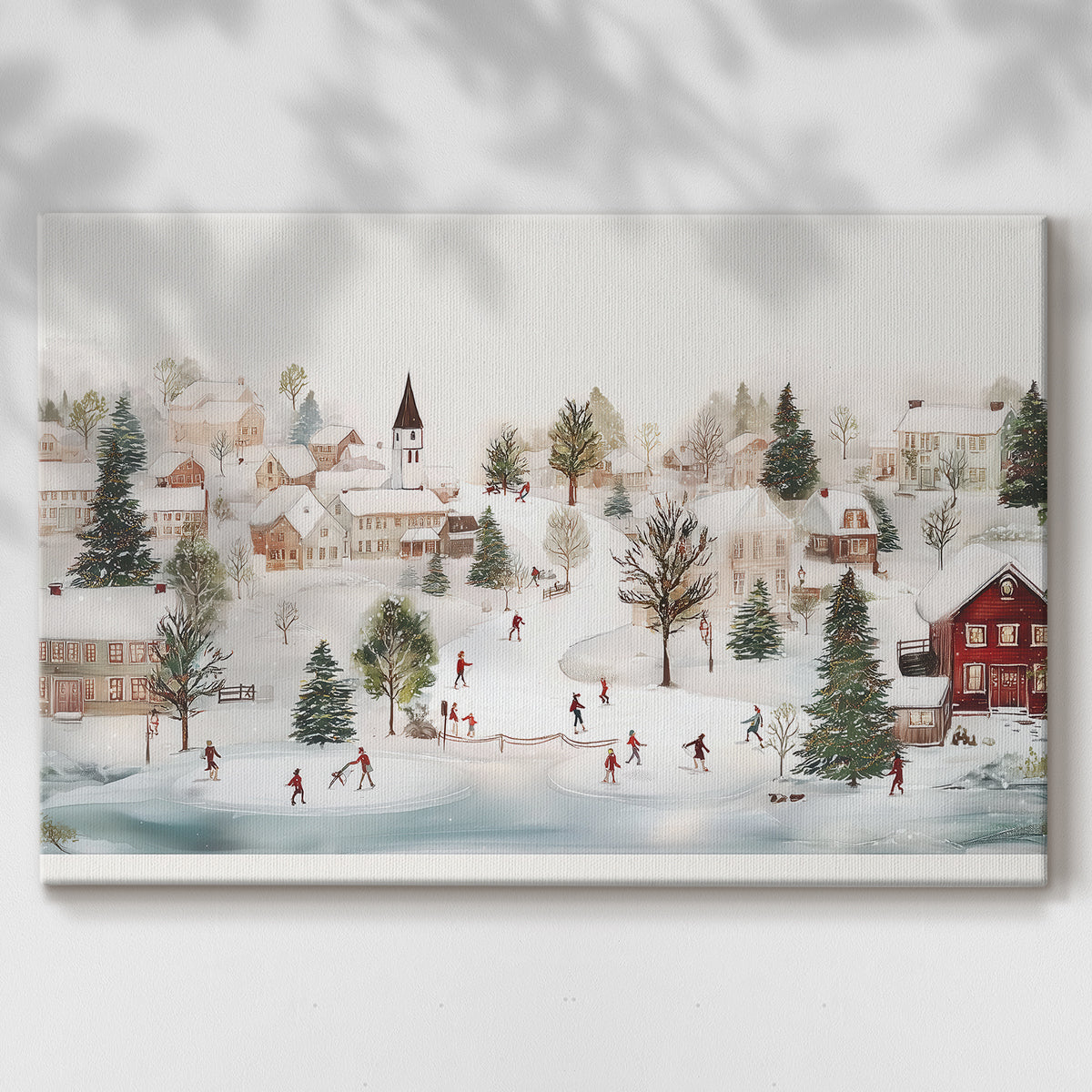 Frostlit Icicles Serenade - Canvas Art Print