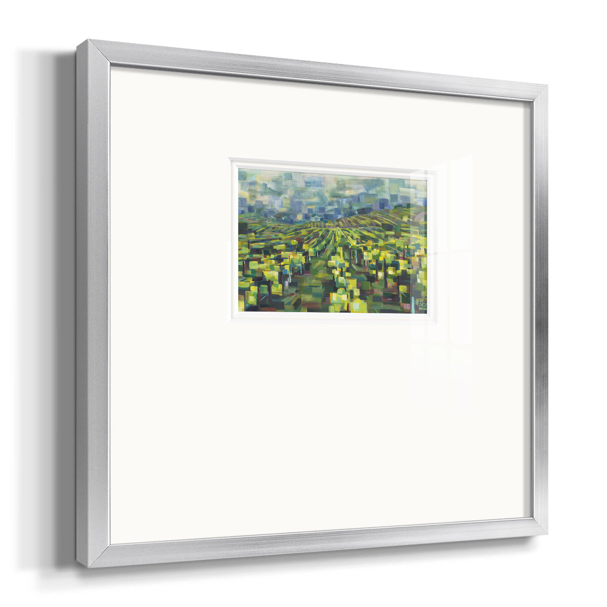 Yellow Grapevines Forever Premium Framed Print Double Matboard