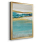 Aqua Quartz V1 - Modern Framed Canvas Print