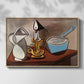 Jug, Candle, and Enamel Pan, 1950 - Floater Framed Canvas Print
