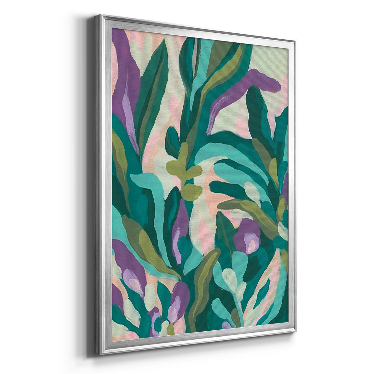 Jungle Wave II - Modern Framed Canvas Print