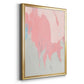 Blushing Abstract II - Modern Framed Canvas Print