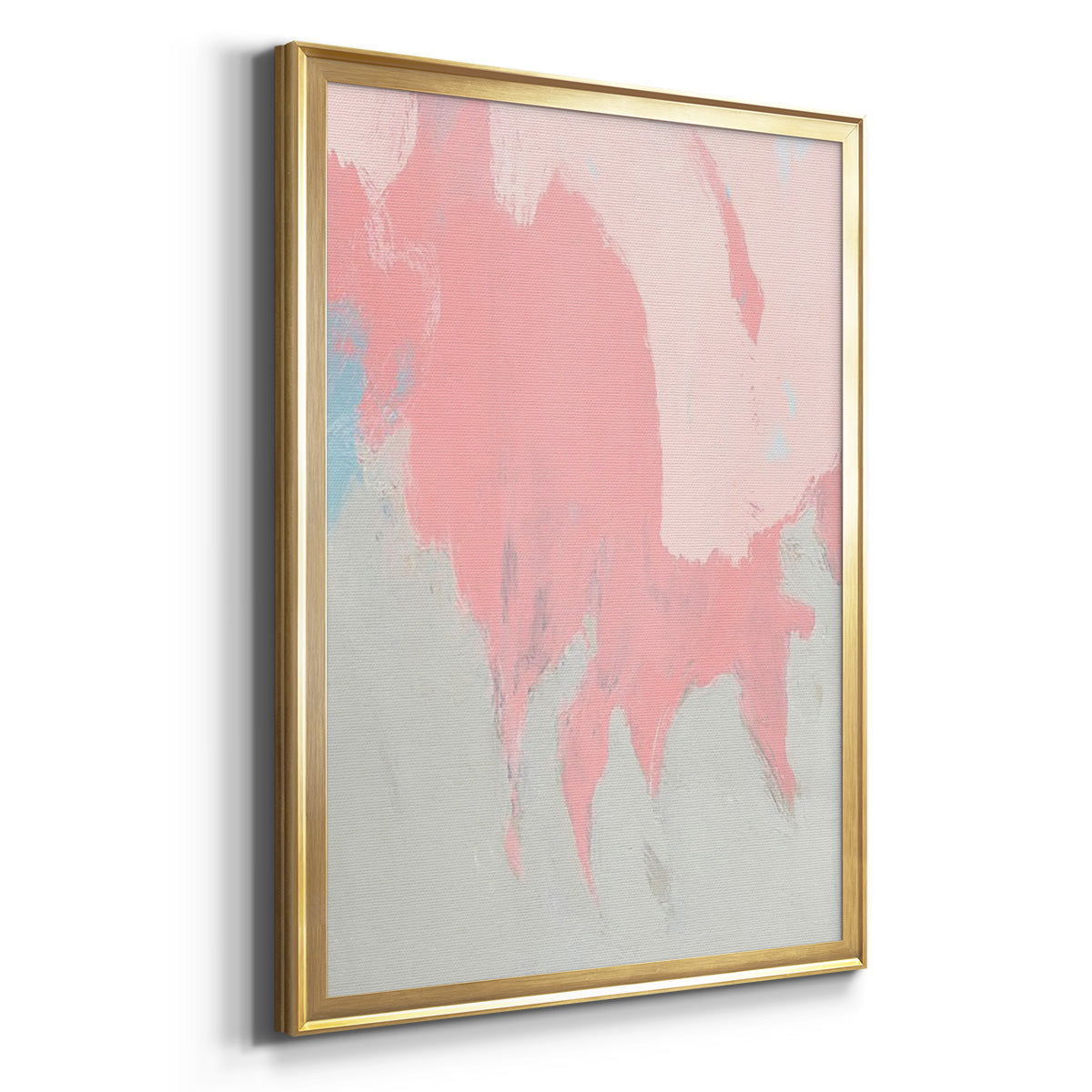 Blushing Abstract II - Modern Framed Canvas Print