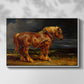 The Shire Horse Elephant in an Extensive Landscape, c. 1850s - Floater Framed Canvas Print